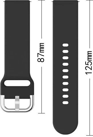 Rrip silikoni për Smartwatch, Hurtel Silicone Strap TYS, 20 mm, kompatibil me Samsung Galaxy Watch 40/41/42/43/44 mm, turkeze