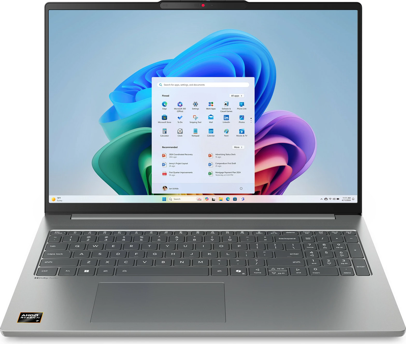 Kompjuter Lenovo IdeaPad Slim 5 16AKP10, Ryzen AI 5 340, 16GB/1TB SSD, 16 inç, gri