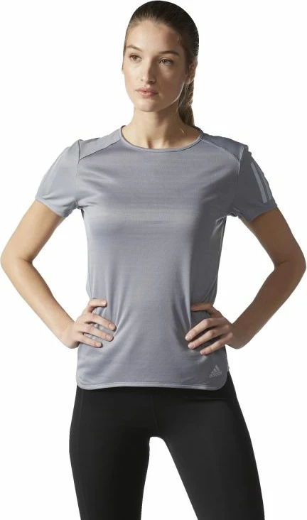 Adidas Response Bluzë me mëngë të shkurtra për femra, gri