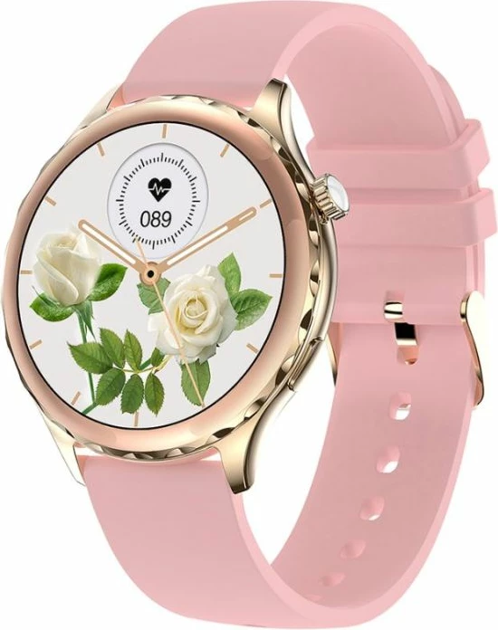 Smartwatch për femra Rubicon, rozë