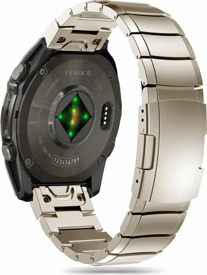 Rrip çeliku Tech-Protect SteelBand për Garmin Fenix 5X / 5X Plus / 6X / 6X Pro / 7X / 8 (51 mm), Titanium