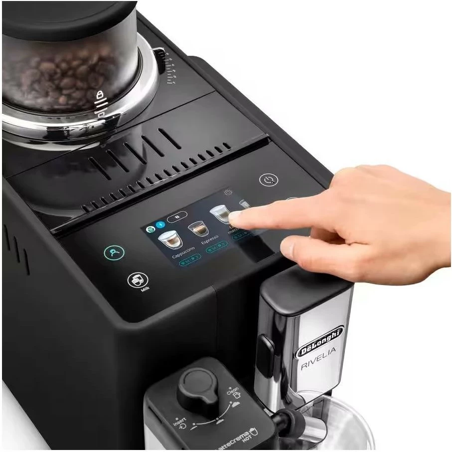 Aparat kafeje DeLonghi Rivelia EXAM 440.55.B automatik, zi, 250g