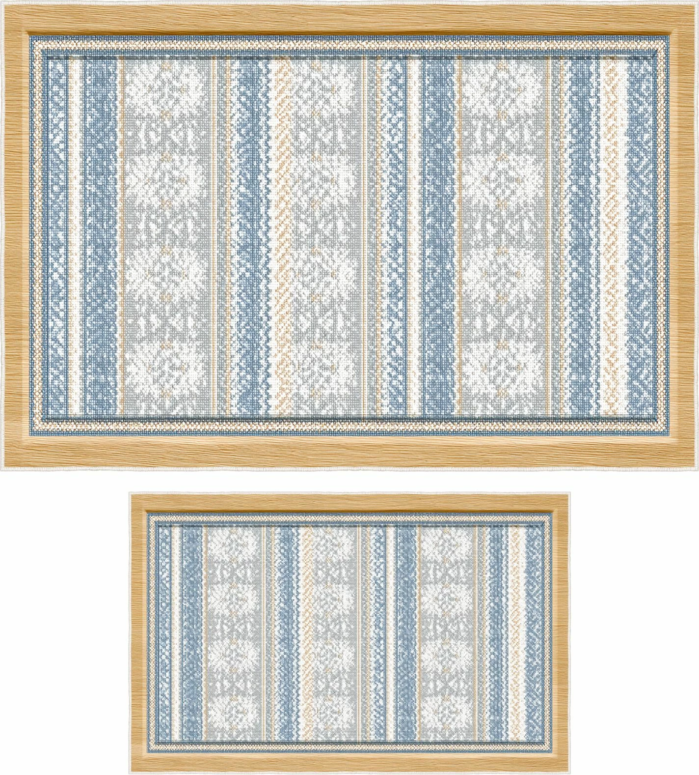 Set tapetash për banjo (2 copë), ngjyrë kaltër, Mijolnir, Asr30