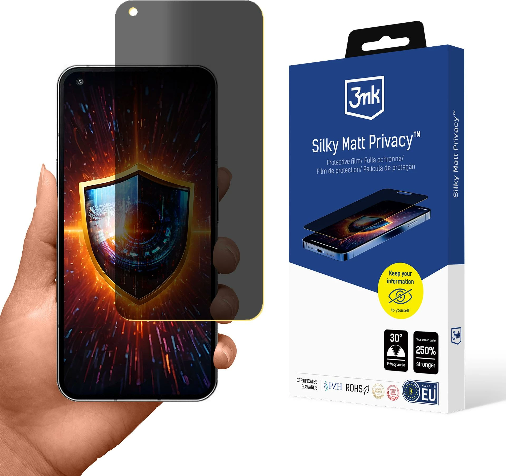 Mbrojtës ekrani privatësie 3mk Silky Matt Privacy për Nothing Phone 1, Mat