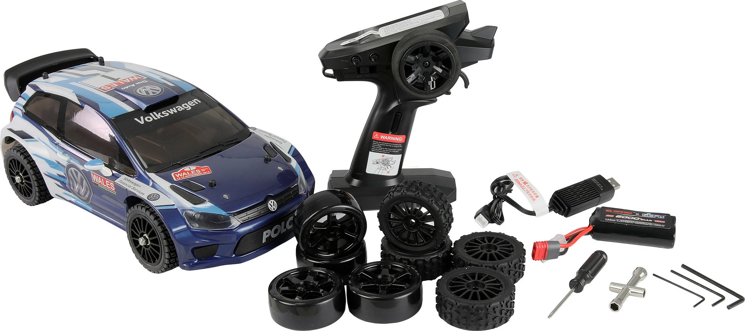Kerr RC Amewi VW Polo R WRC HyperGo 1:14 RTR, 4WD, brushless, 45 km/h, blu