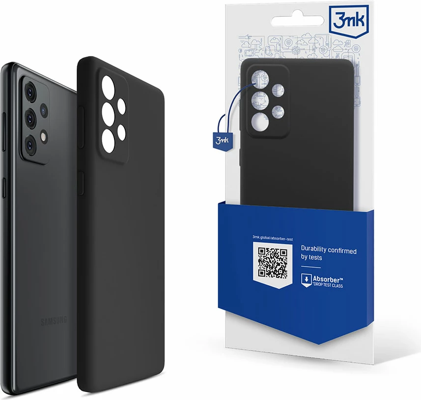 Mbështjellës silikon për celular 3mk Protection, për Samsung Galaxy A33 5G, i zi