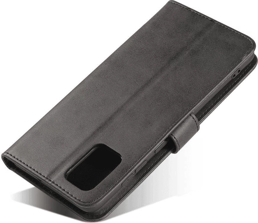 Mbështjellës ONASI Wallet lëkure tip portofol i palosshëm për Samsung Galaxy S25 5G, e zezë