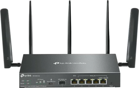 Router TP-Link Omada 4G+ Cat6 AX3000 Gigabit VPN, Wi-Fi 6, Dual-band, i zi