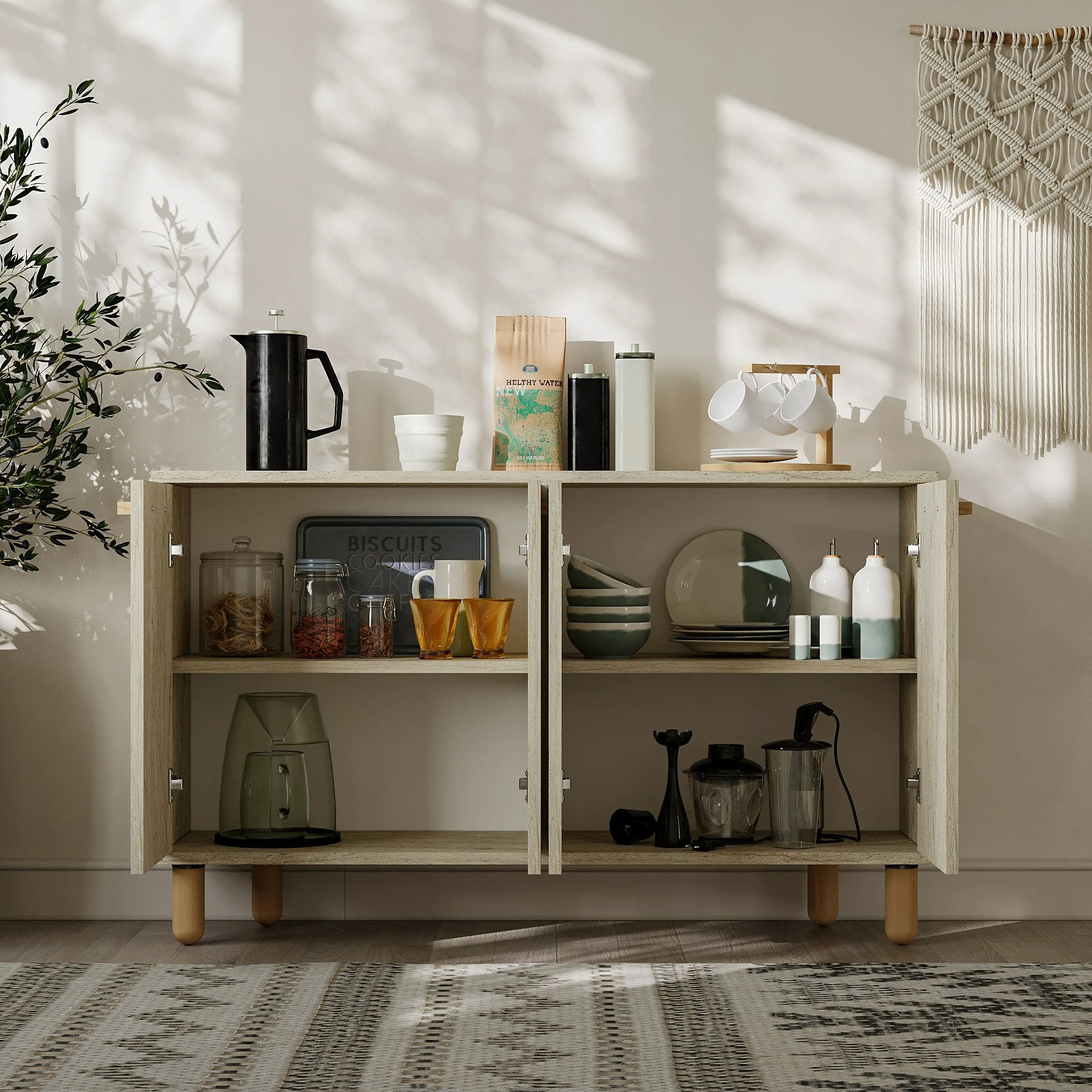 Konsol Skye Decor, Venedik - Travertin