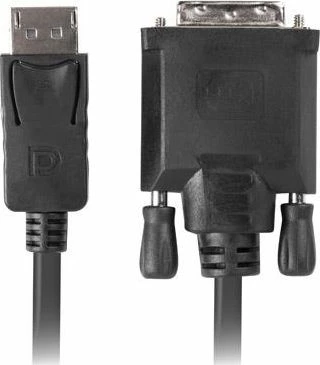 Kabl video Lanberg CA-DPDV-10CU-0030-BK DisplayPort në DVI-D 3m, i zi