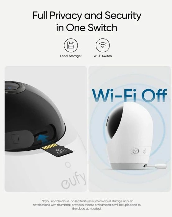 Baby monitor Anker Eufy Security E21 4K, ekran 5-inç 720p, bateri 5000 mAh, zoom 8×, set me kamerë + monitor