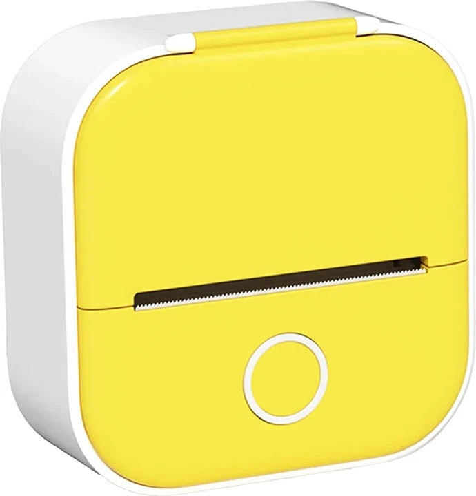 Printer etiketa portativ Phomemo T02, termik, Bluetooth, i verdhë