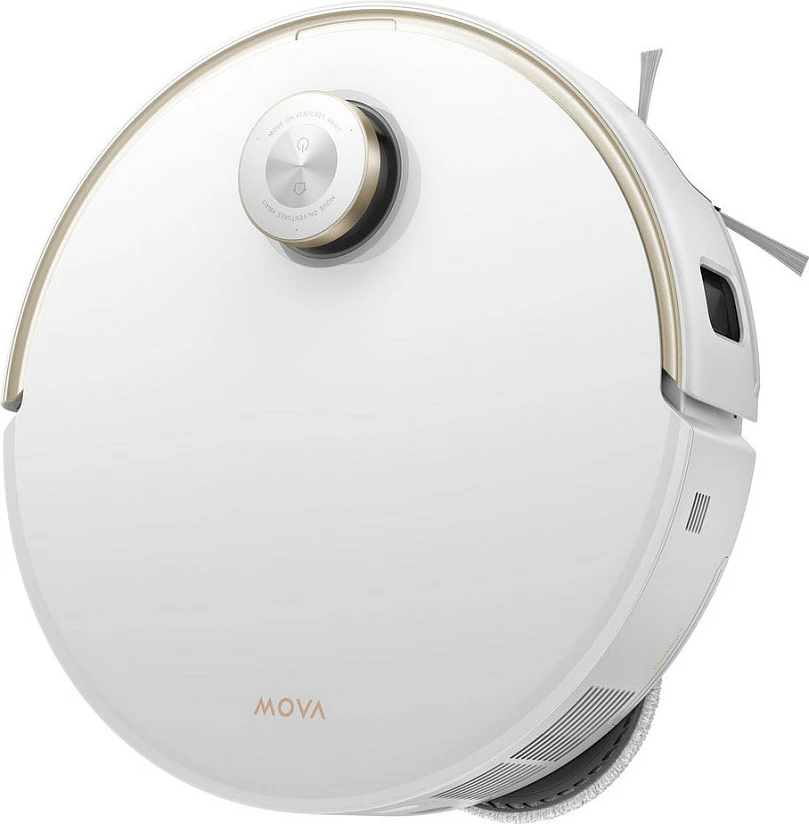 Robot fshesë Dreame MOVA V50 Ultra Complete, me stacion automatik, fshirje e thatë dhe e lagët, 6400 mAh, e bardhë