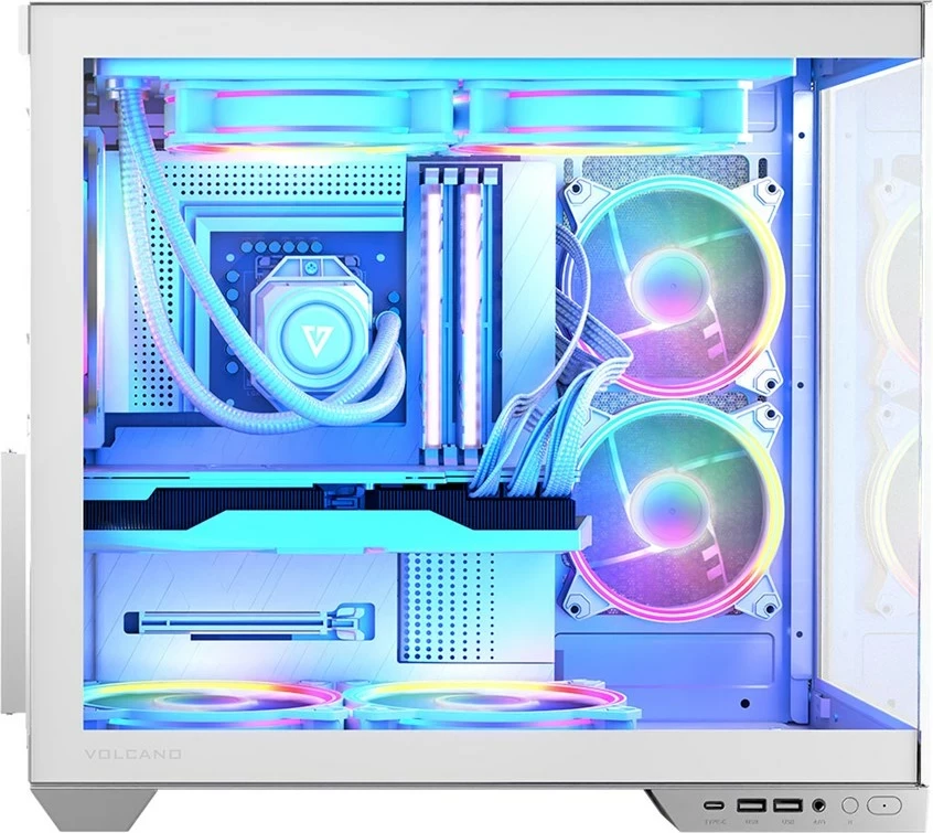 Kasë MODECOM Volcano Panorama APEX ARGB 7F MIDI, e bardhë