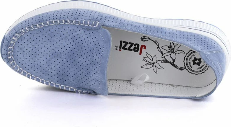 Mokasina femra Jezzi 9793, të kaltërta