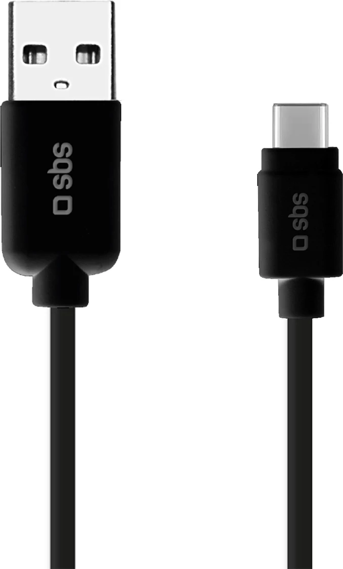 Kabllo USB-A në USB-C SBS TECABLETYC1KPOS, 1 m, e zezë