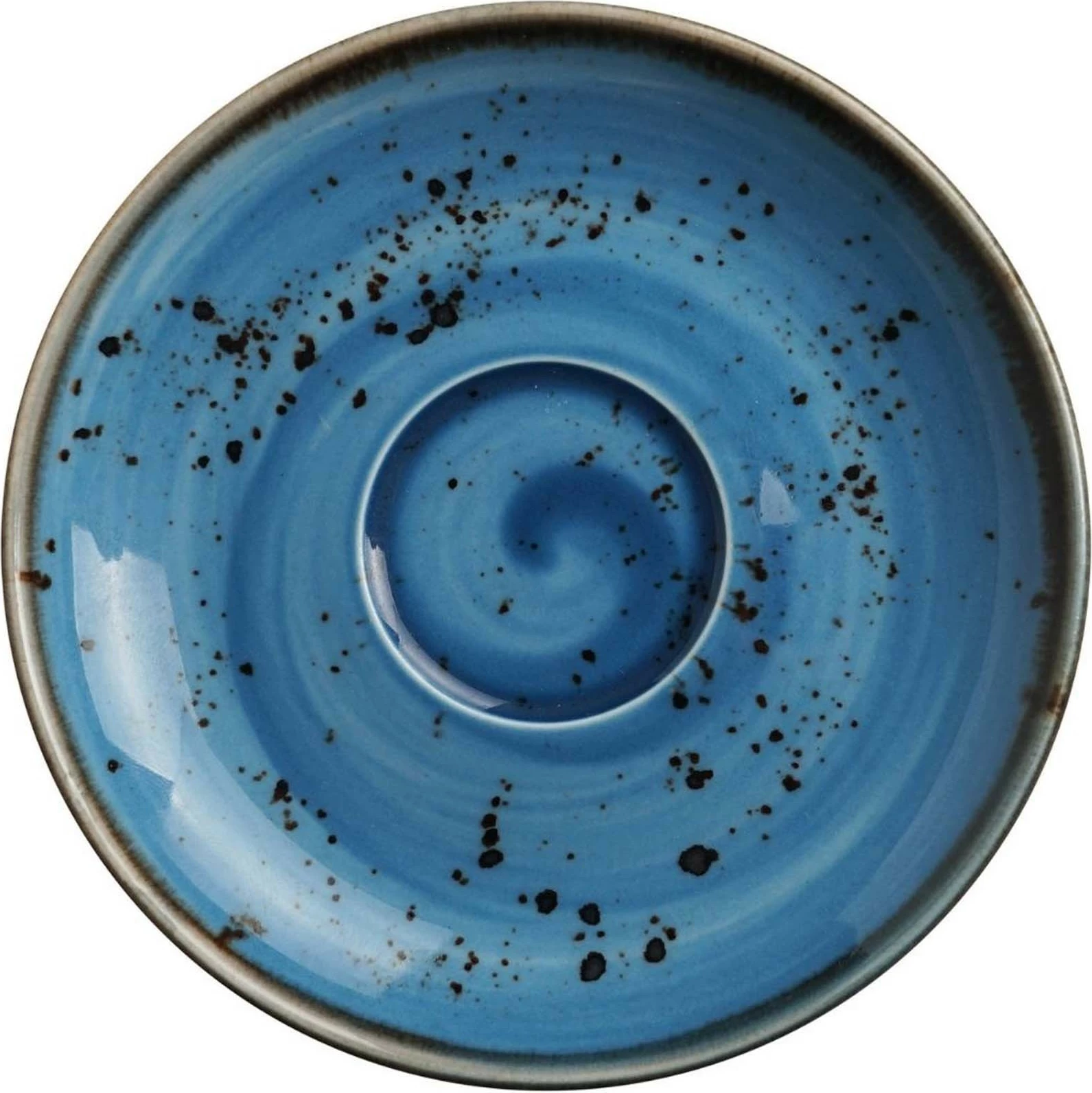 Nënfilxhan cappuccino Fine Dine Iris 160 mm porcelan, blu, set 6 copë