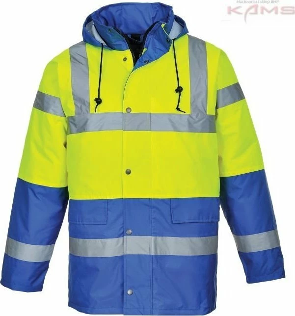 Xhaketë pune reflektuese Portwest S466, dyngjyrëshe, EN471/EN343/EN342, madhësia S, verdhë-zi