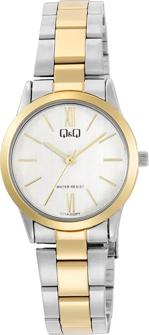 Orë dore Q&Q C11A-032PY, e argjendtë/bardhë