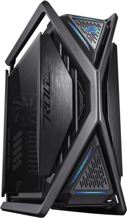 Kasë ASUS ROG Hyperion GR701 E-ATX gaming, 4x140mm fan, dual radiator 420mm, ARGB/Aura Sync, 2x USB-C, fast charging 60W, e zezë
