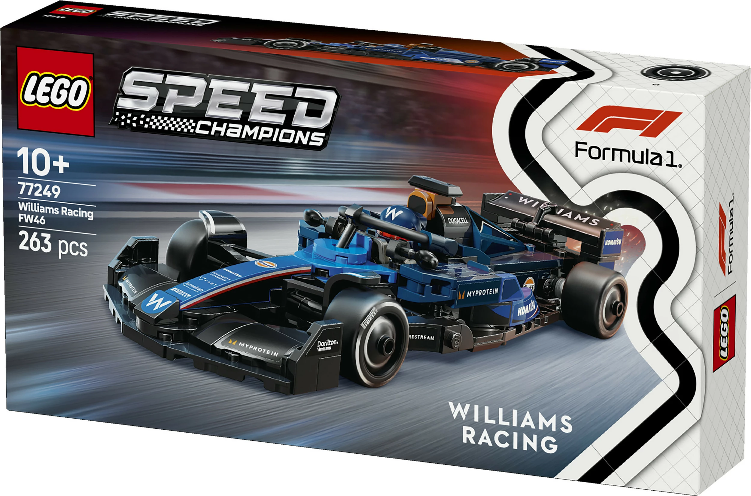 Set ndërtimi LEGO Williams Racing FW46 F1, 263 pjesë, shumëngjyrësh
