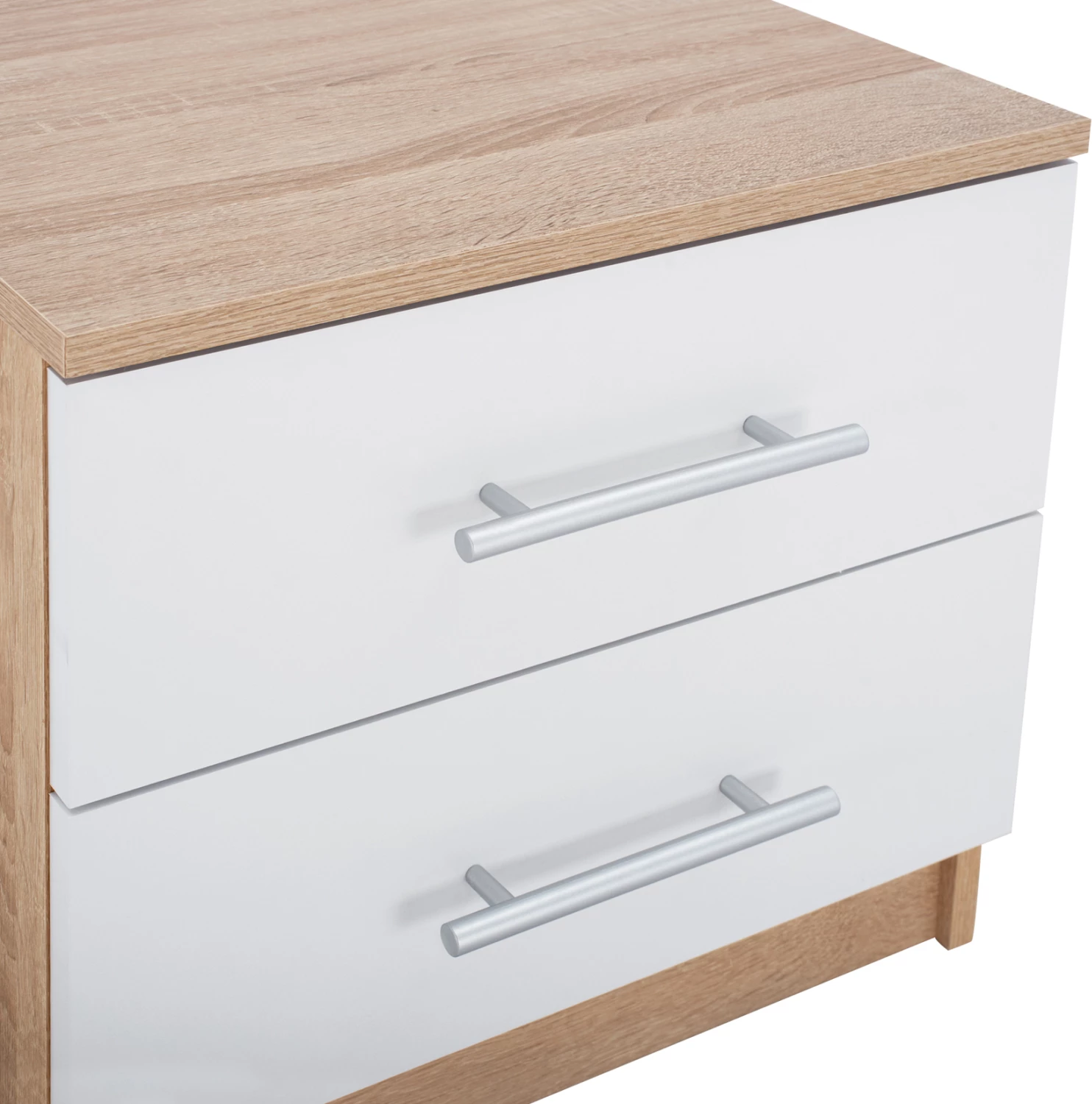 Komodinë nate, FH2220.06, sonama-bardhë, 48x40,5x41,5 cm