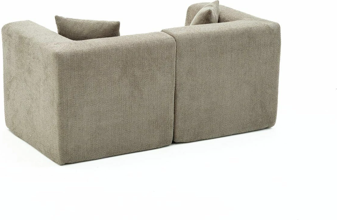 Divan dy vendësh, ngjyrë gri, Atelier del Sofa, Raks