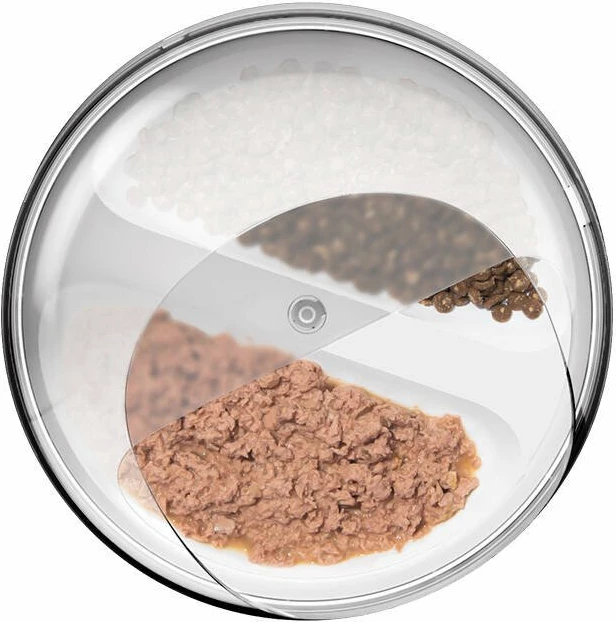 Dispenser smart ushqimi për mace Catlink F03, 400 ml, RFID + njohje fytyre, i bardhë, set me qafore + RFID tag