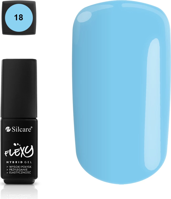 Llak për thonj Silcare Flexy Hybrid Gel 18, 4.5g