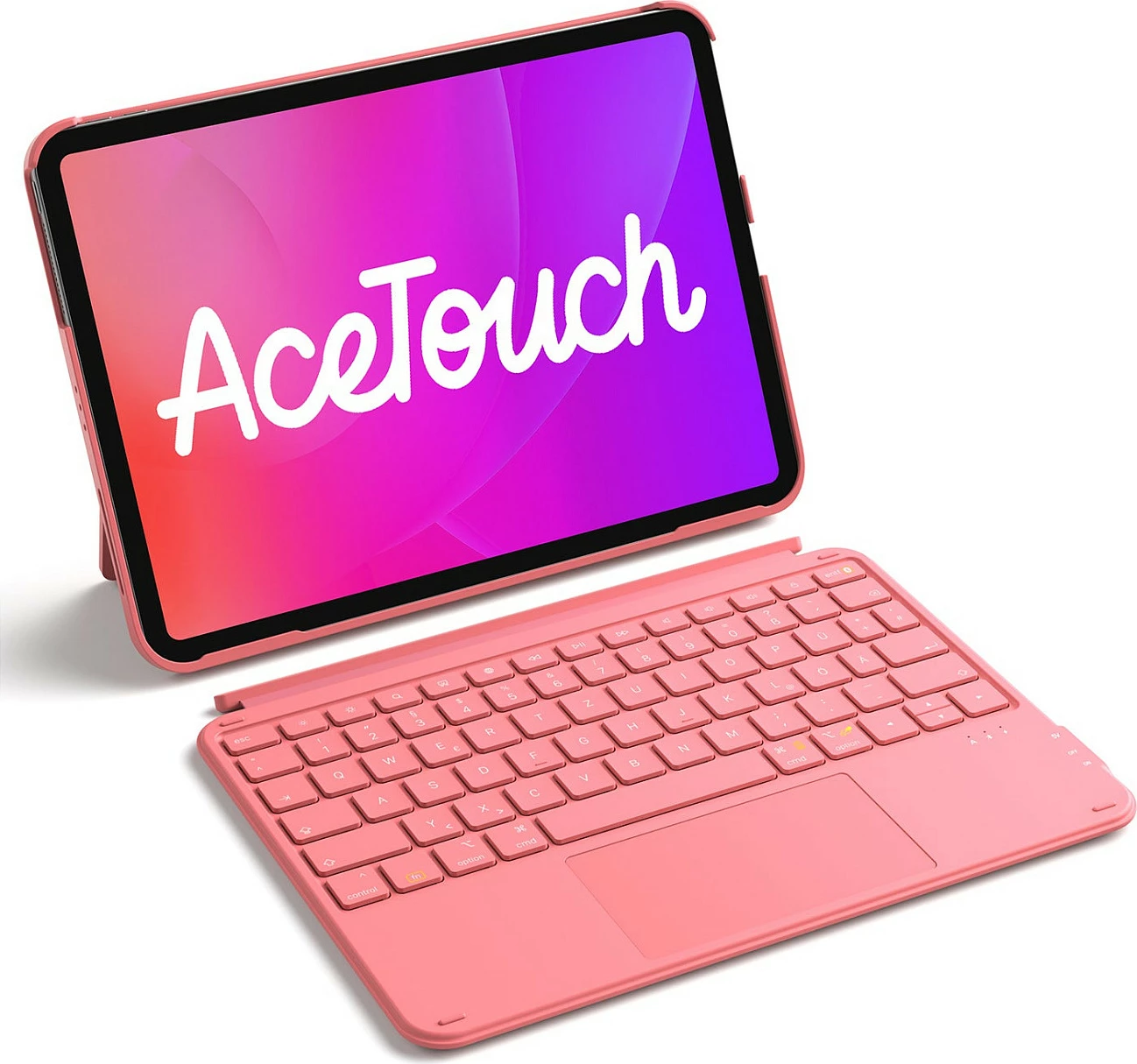 Mbështjellës folio me tastierë Bluetooth inateck për iPad 11"/iPad Air 4/5, QWERTZ, i kuq