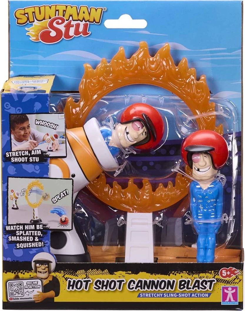 Stuntman Stu Hot Shot Cannon Blast Playset