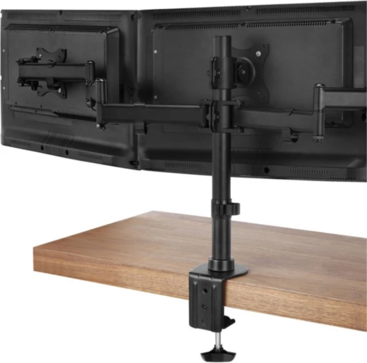 Mbajtëse tavoline për 3 monitorë VONHAUS 3000474 deri 27\", VESA 75x75/100x100, e zezë