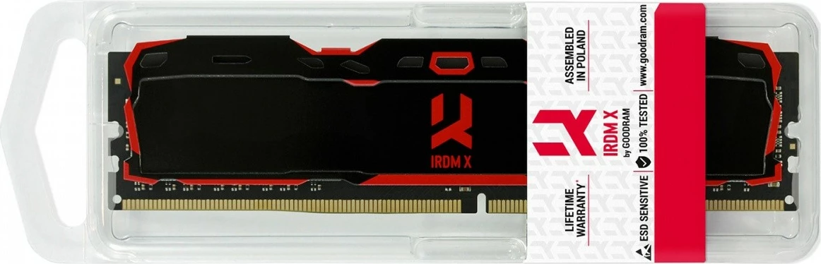 RAM Memorje, GOODRAM IRDM X 8GB 3200MHz CL16 DDR4 DIMM 1x8GB, e zezë