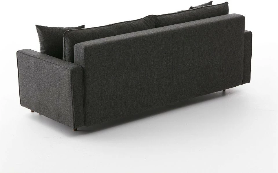 Divan-krevat treshe, ngjyrë antracit, Atelier del Sofa, Eva