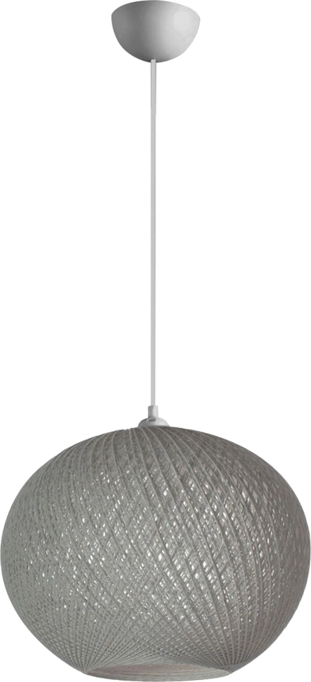 Llambë varëse për tavan, FH7625.01, sferë paksa ovale, litar i endur, për brenda