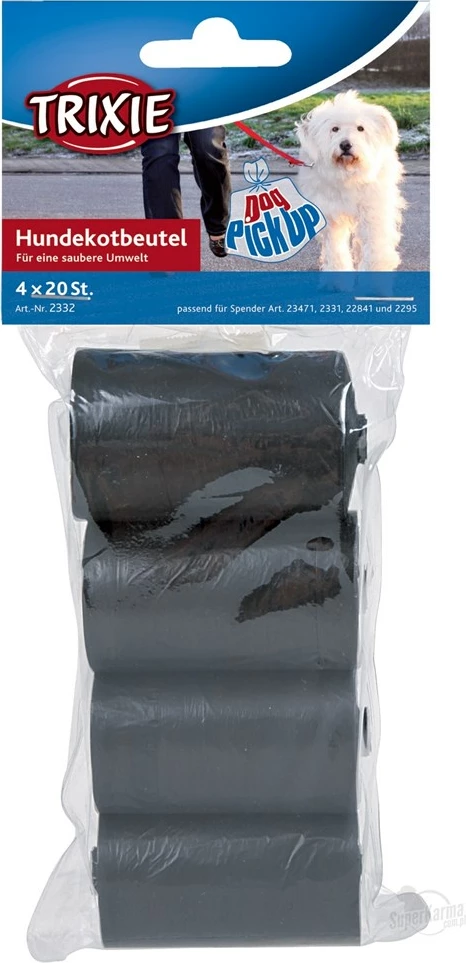 Qese higjienike për qen Trixie 2332, 80 copë, e zezë