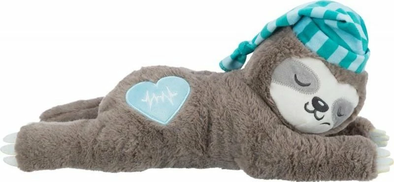 Lodër plush për qen Trixie TX-36166, përtac me rrahje zemre, 34 cm, bateri LR44, shumëngjyrëshe