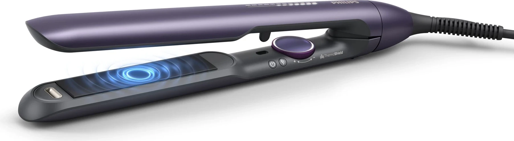 Hekur për flokë Philips 7000 Series BHS752/00, jonik, 230°C, kabllo 2 m, Warm Purple