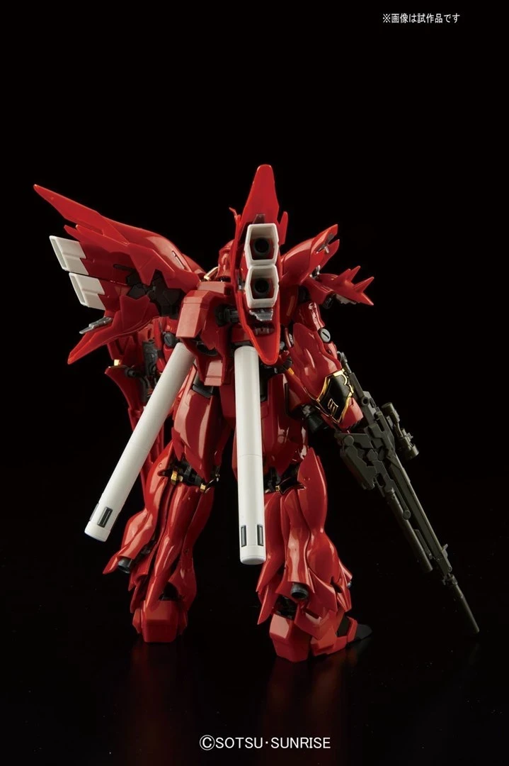 Model Sinanju Bandai RG 1/144, e kuqe