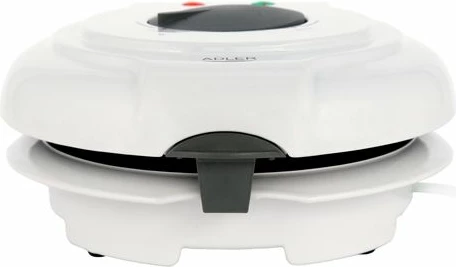Aparat për waffle Adler AD3038 1500W, 18cm, i bardhë