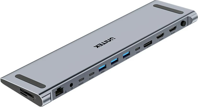 Switch KVM Unitek, 2x HDMI 4K, 1x DisplayPort, USB-C, PD 100W, hiri