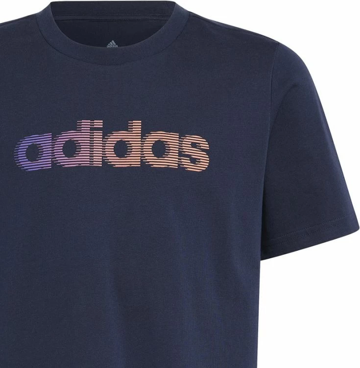 Maicë për djem adidas, blu e errët [Madhësia: 128 cm]