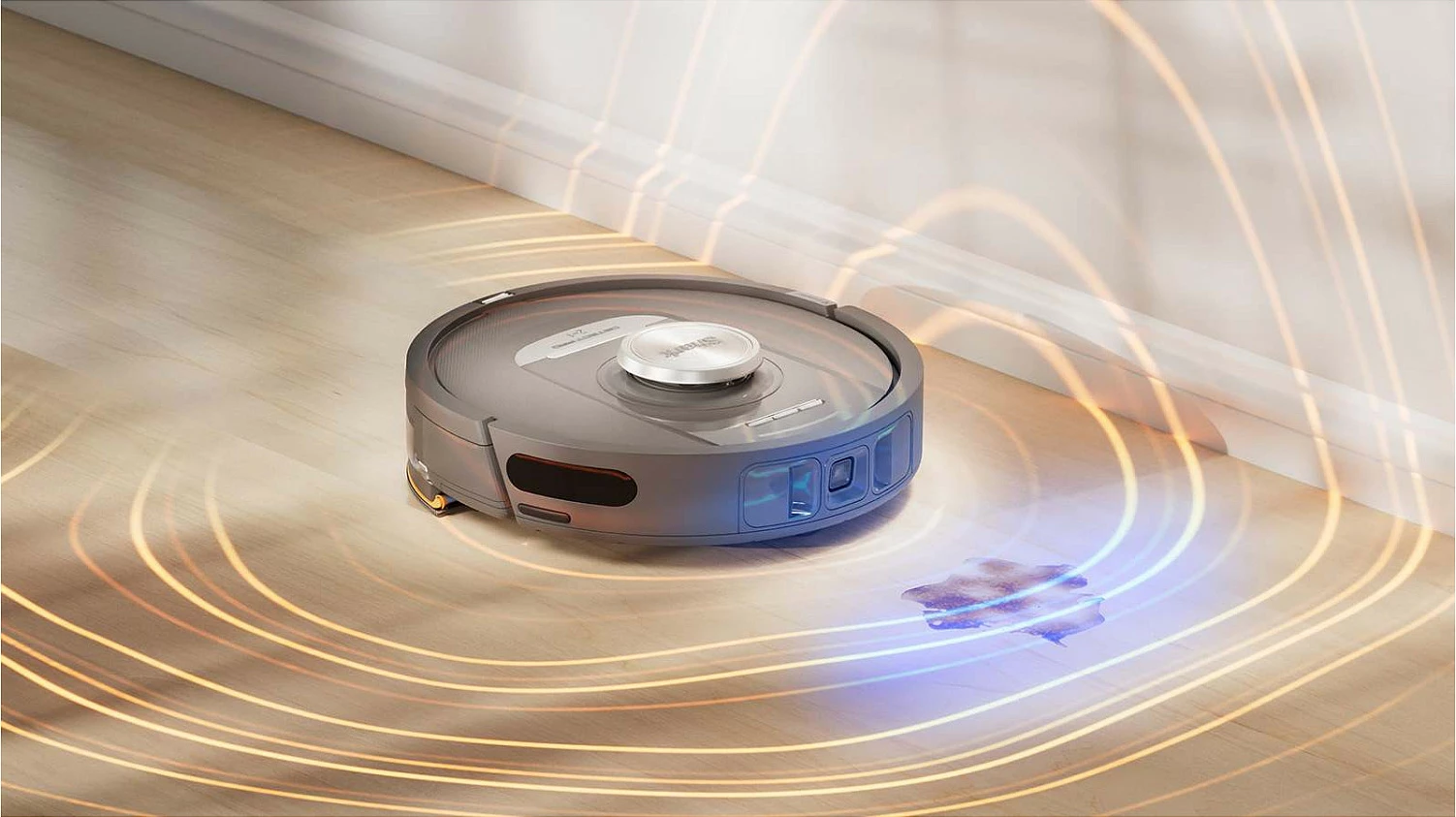 Robot fshesë Shark RV2800YEEU, me stacion bazë, LiDAR, fshirje me ujë, 110 min, zi/argjend