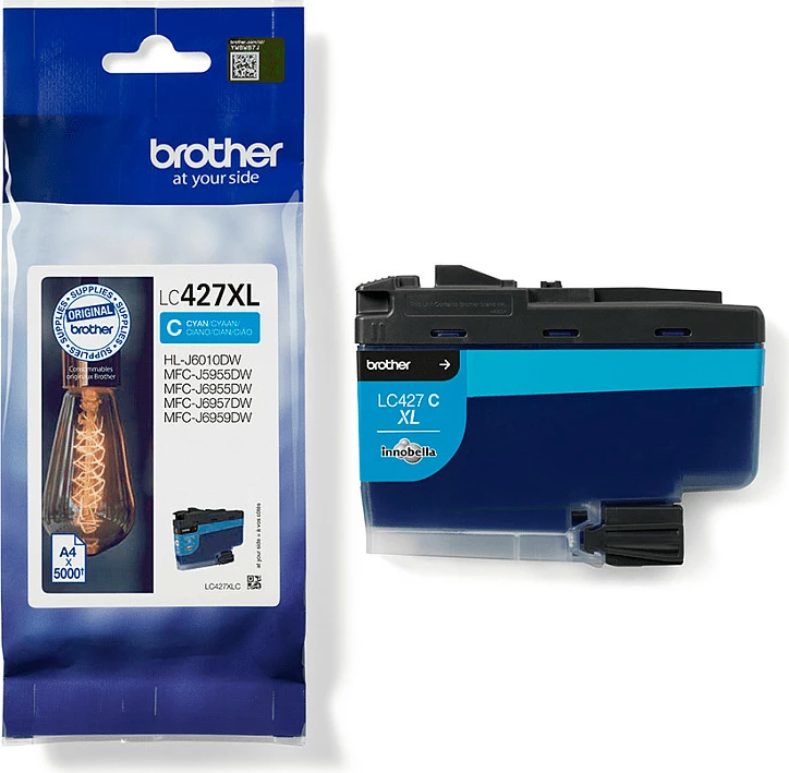 Kartrixh boje Brother LC-427XLC, XL yield, 5000 faqe, Cyan