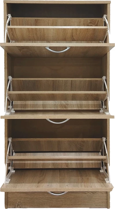 Raft këpucësh Savaz, ngjyrë sonoma, 60x24x114cm