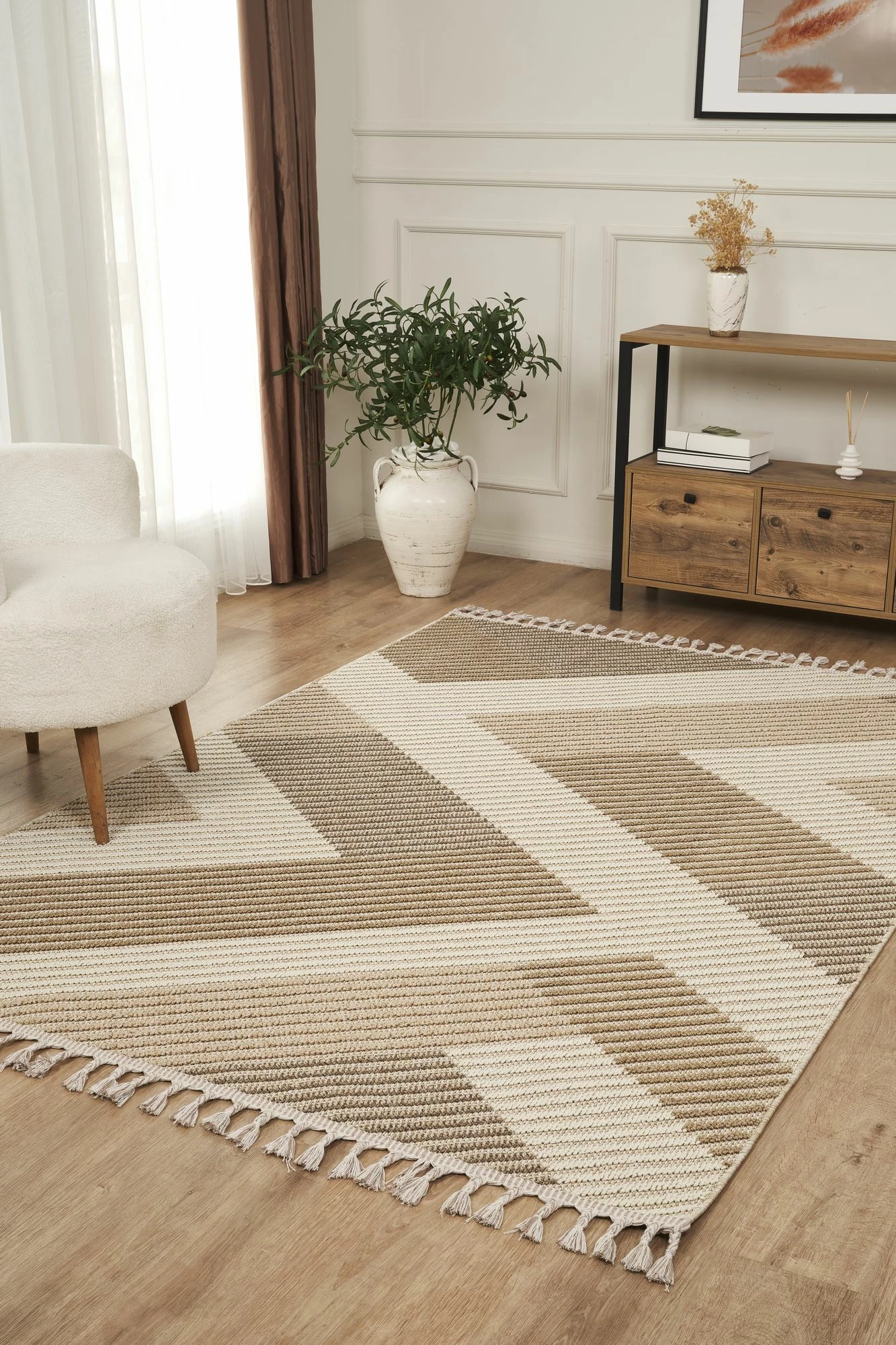 Qilim (120 x 180) Conceptum Hypnose, Beverly 2212 - bardhë, verdhë