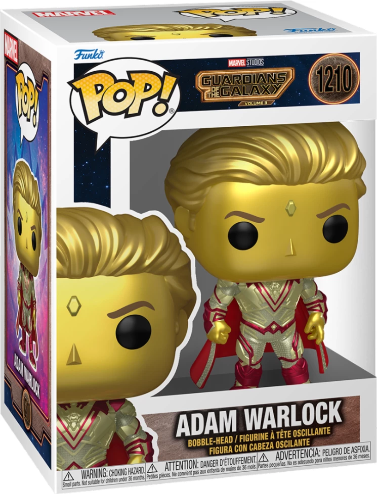 Figurinë Funko POP Marvel Guardians of the Galaxy Adam Warlock #1210, e artë