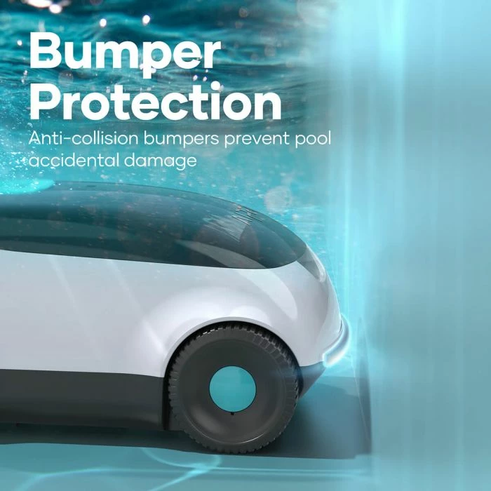 robot pastrues pishine AIPER Scuba L1, me bateri 7800mAh, 250 LPM, deri 100m², 100 min, bardh/zi me detaje turkeze