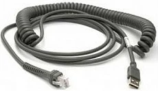 Kabllo USB Datalogic Enhanced Coil USB 2.0 A, 5 m, e zezë