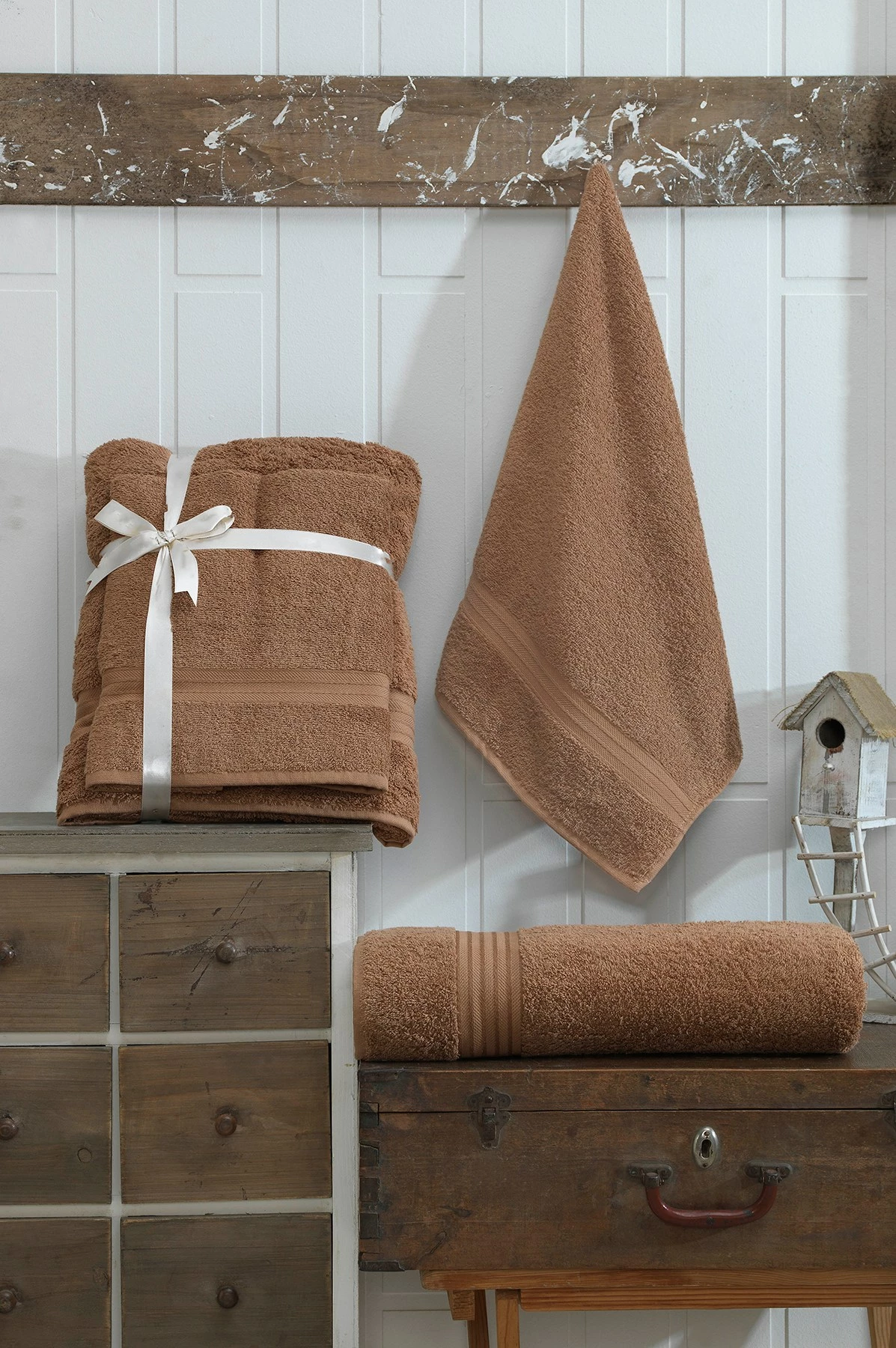 Set peshqirësh (2 copë), Mijolnir, kafe, DS